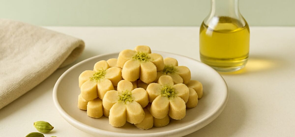 طرز تهیه شیرینی نخودچی خانگی مرحله‌به‌مرحله
